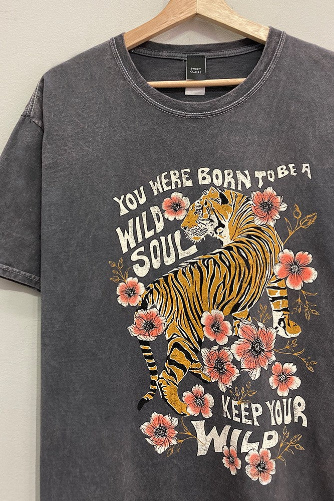 TIGER FLORAL TSHIRT