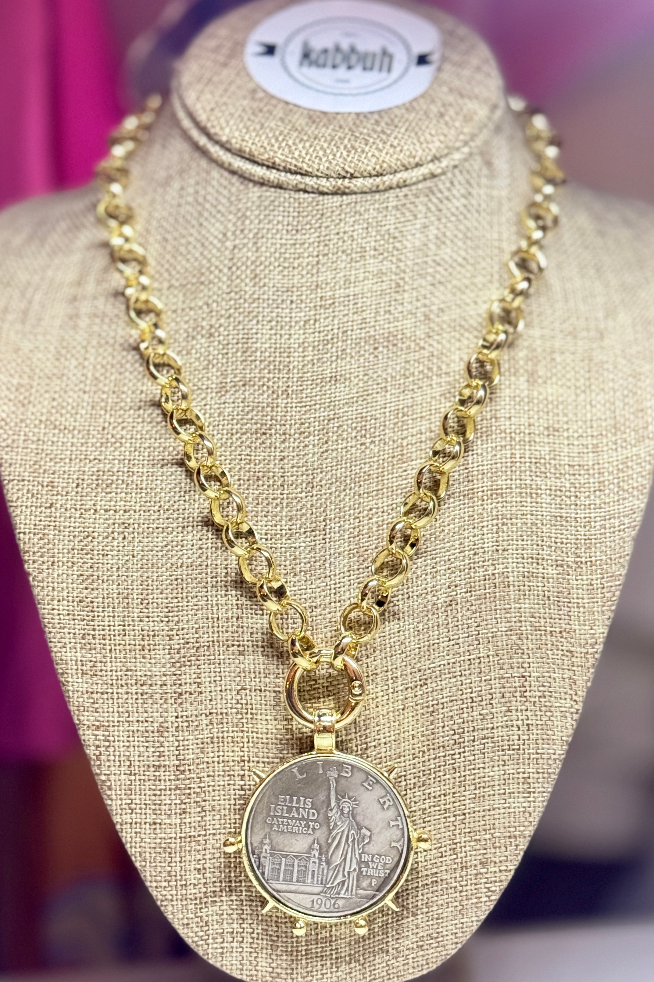 LIBERTY COIN NECKLACE