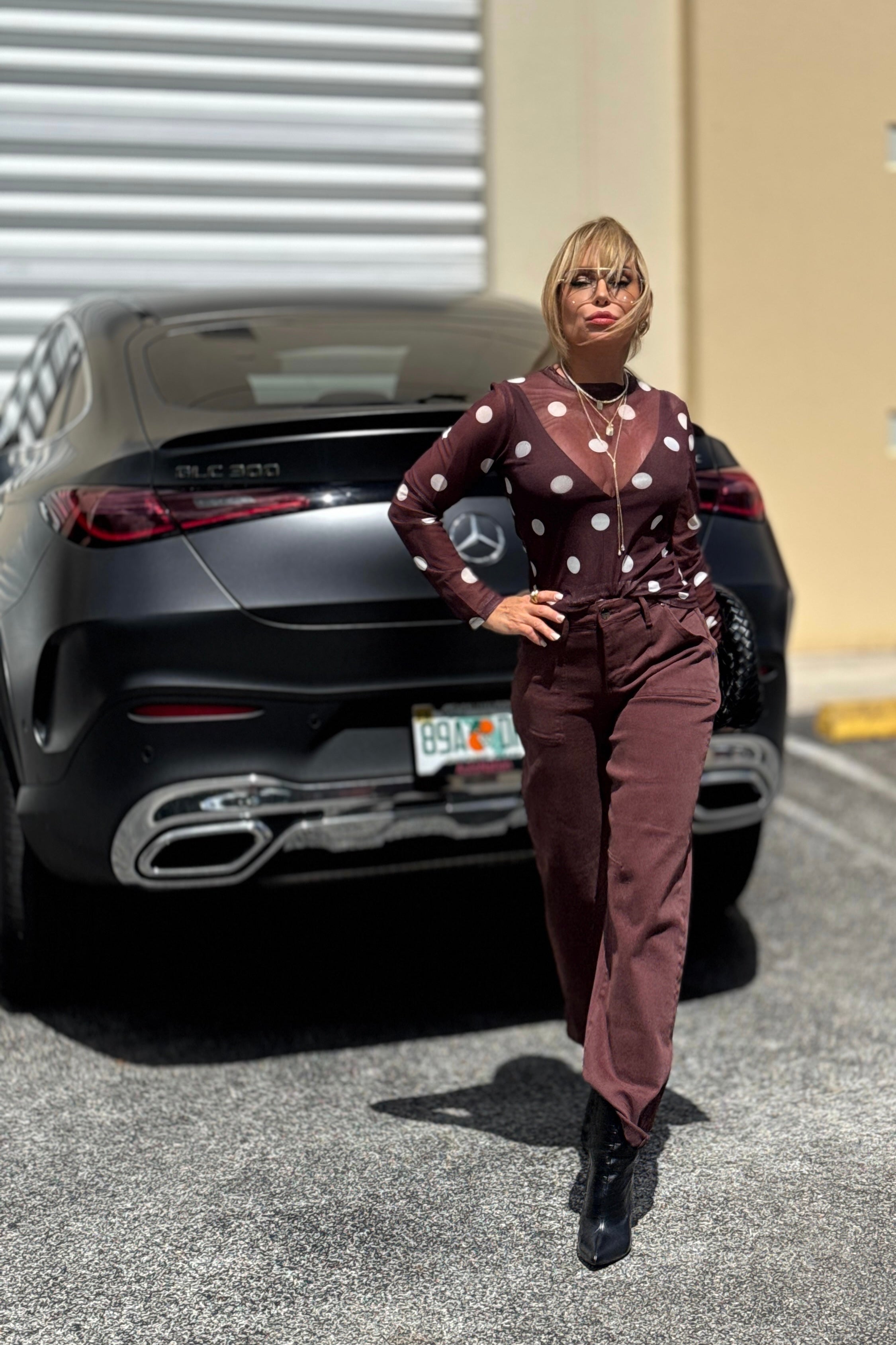 High Rise Ankle Cuffed Barrel Pant