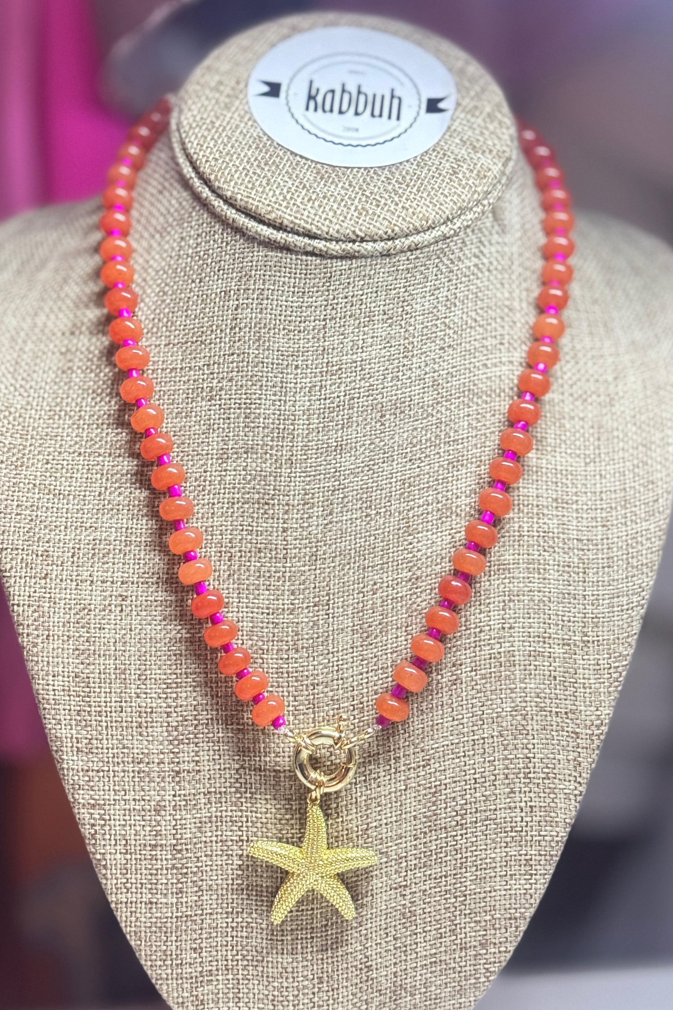 BEADS RED NECKLACE