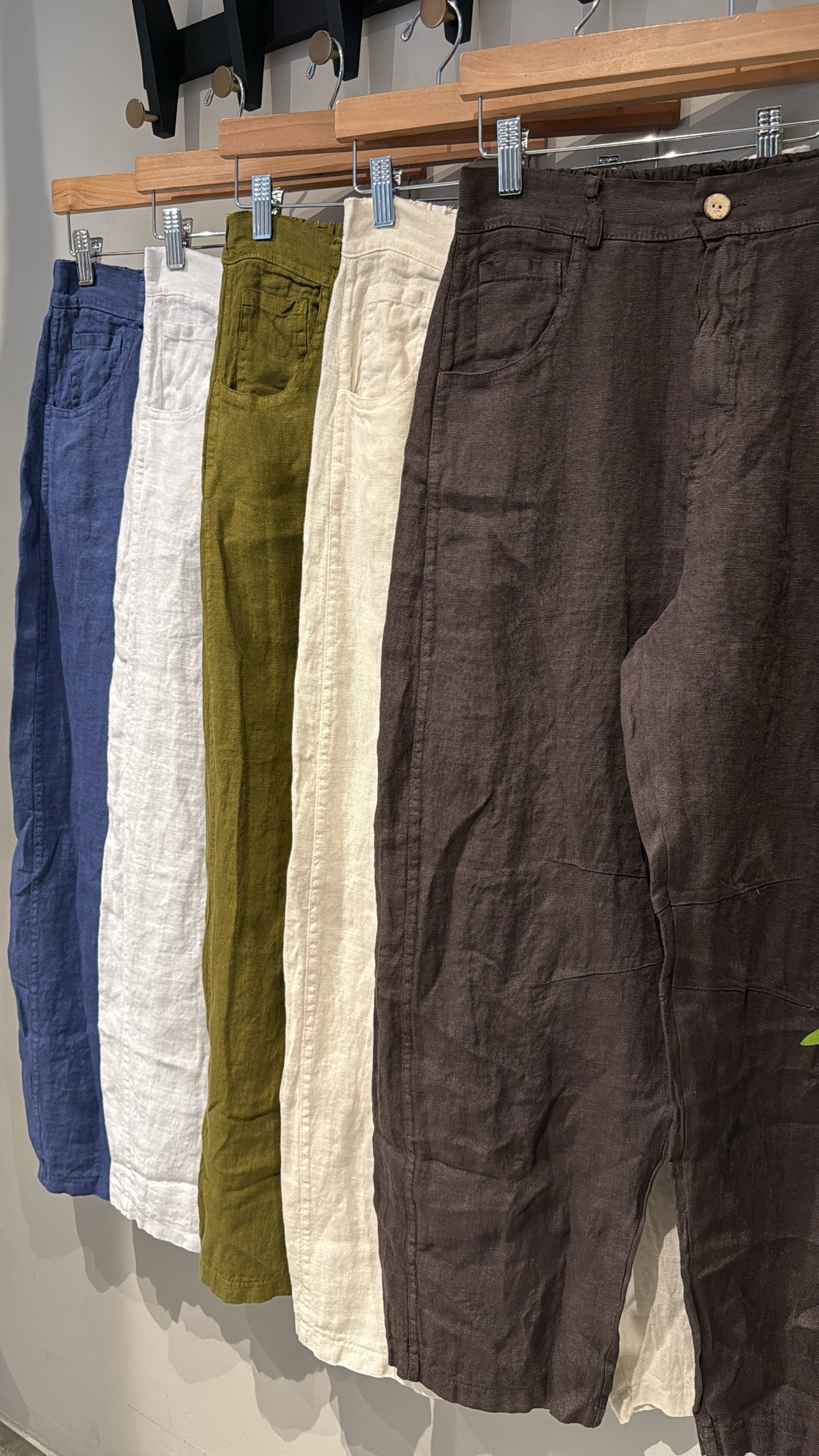 MARTHA BARREL ITALY LINEN PANT