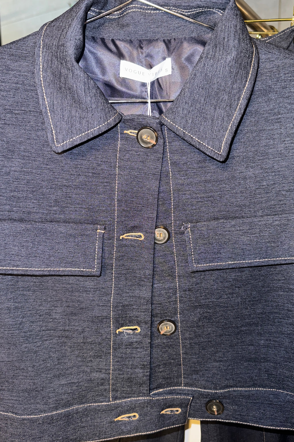 DARK DENIM TWO PIECES SET