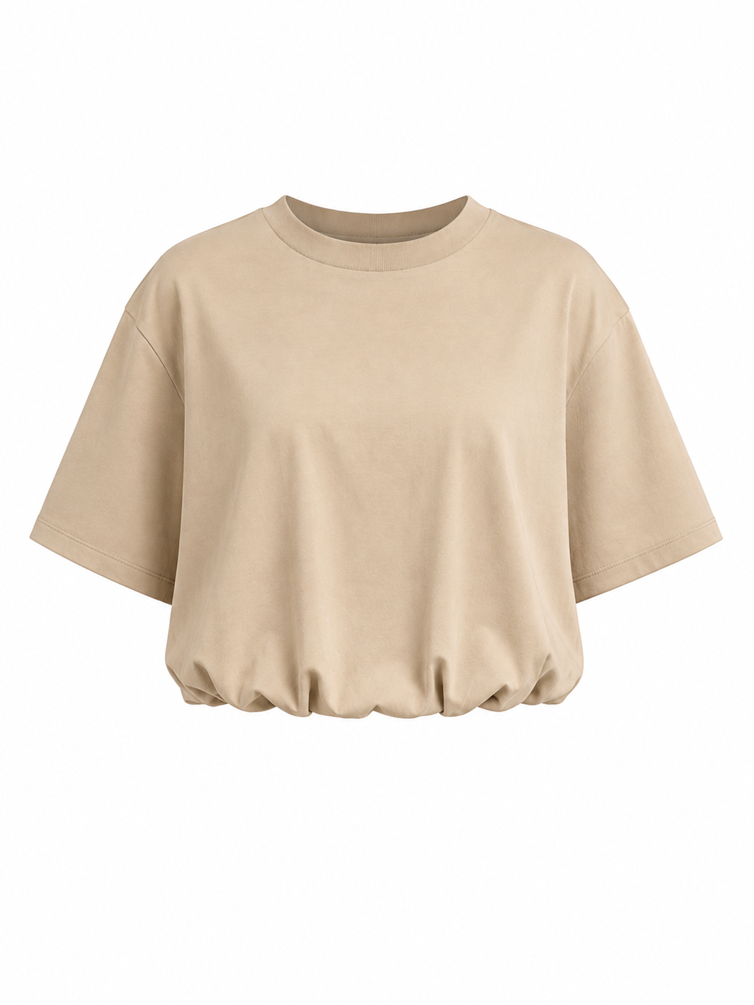 BUBBLE HEM T-SHIRT
