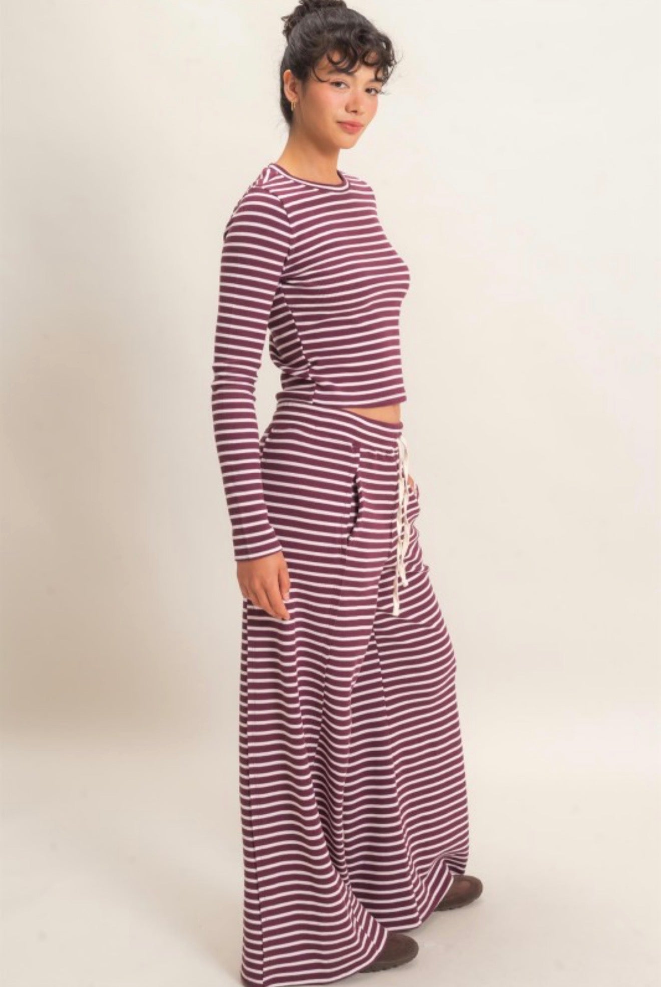 STRIPED COMFORT TWO PIECES SET