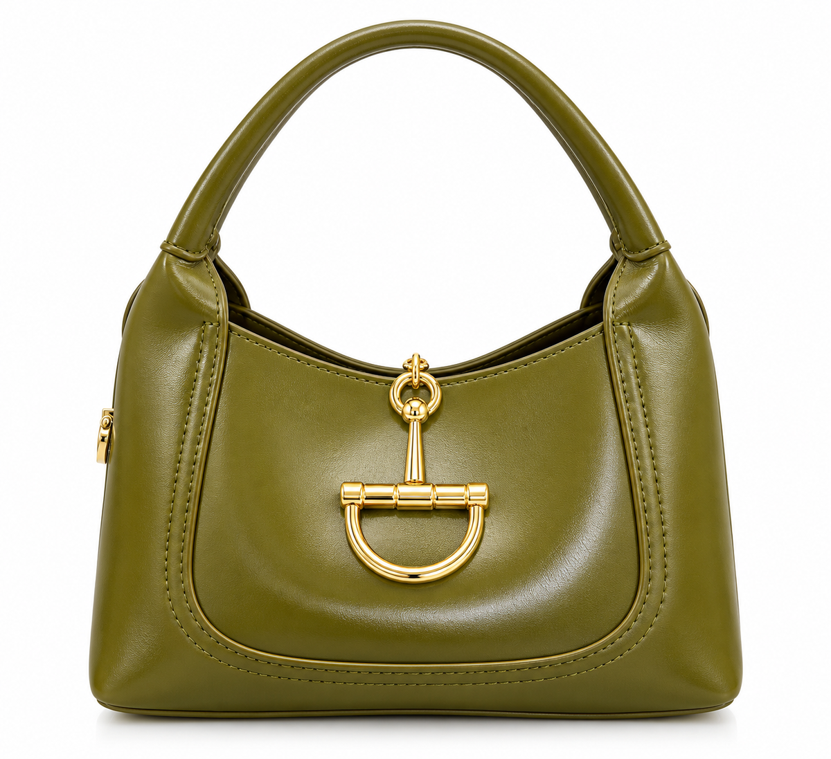 OLIVE GREEN HOBO SHOULDER BAG