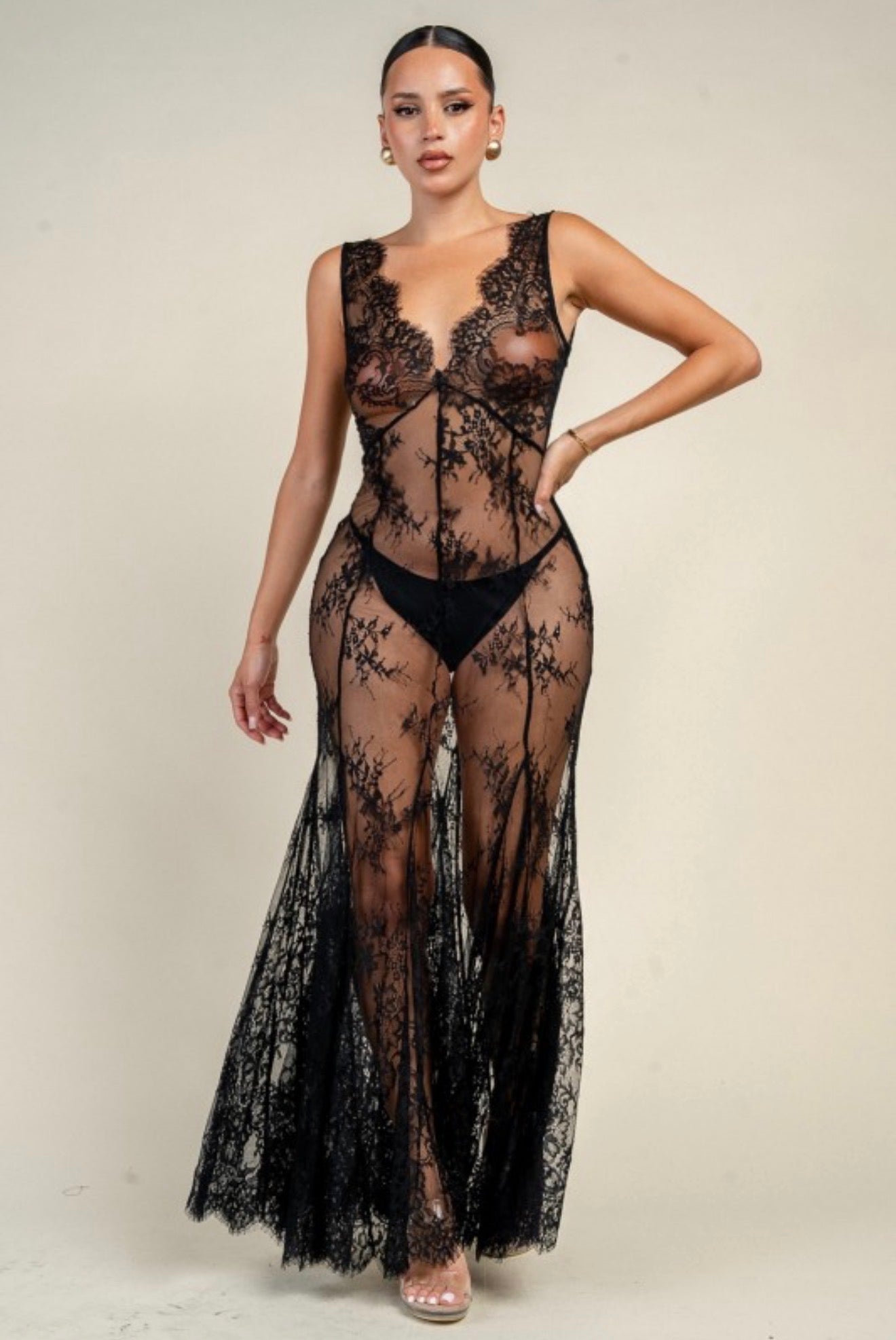 LACE MOONLIGHT MAXI DRESS
