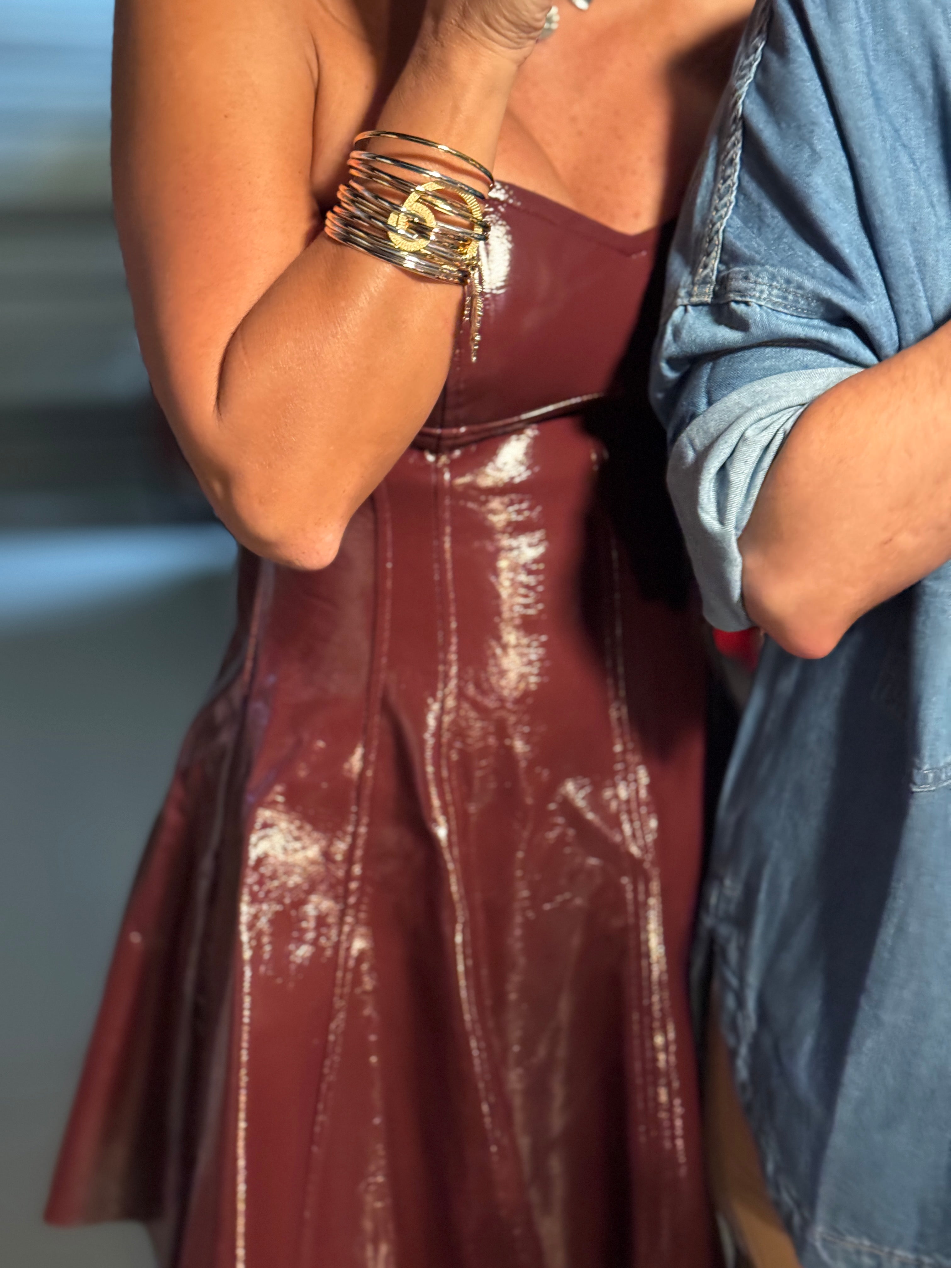 GEORGINA LEATHER DRESS