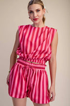 PINK CANDY STRIPE TOP