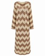 ZIGZAG KNIT DRESS WITH COVER