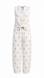 POLKA LINEN TWO PIECES SET