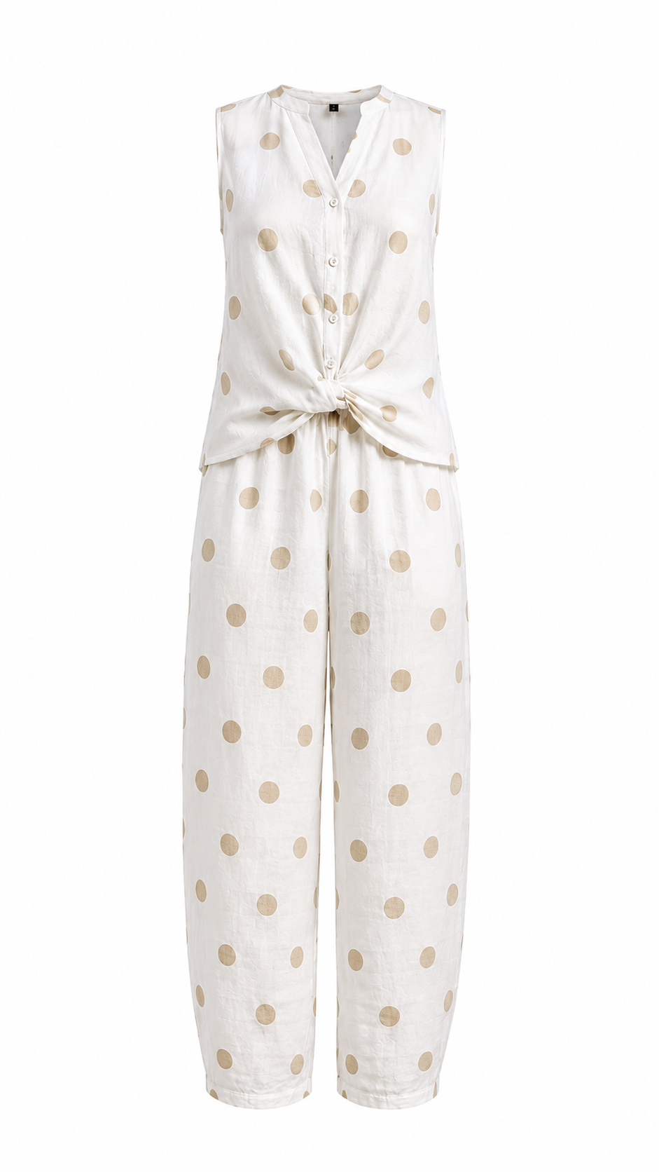 POLKA LINEN TWO PIECES SET