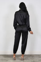 Satin Effect Two Pieces Set