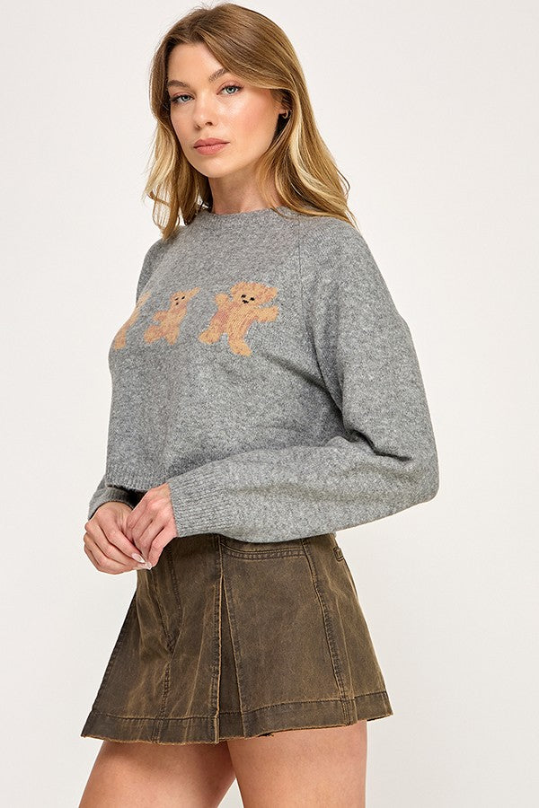 Long Sleeve Bear Sweater