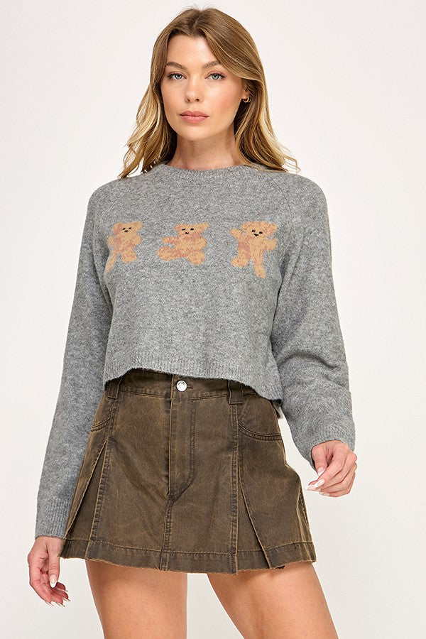 Long Sleeve Bear Sweater
