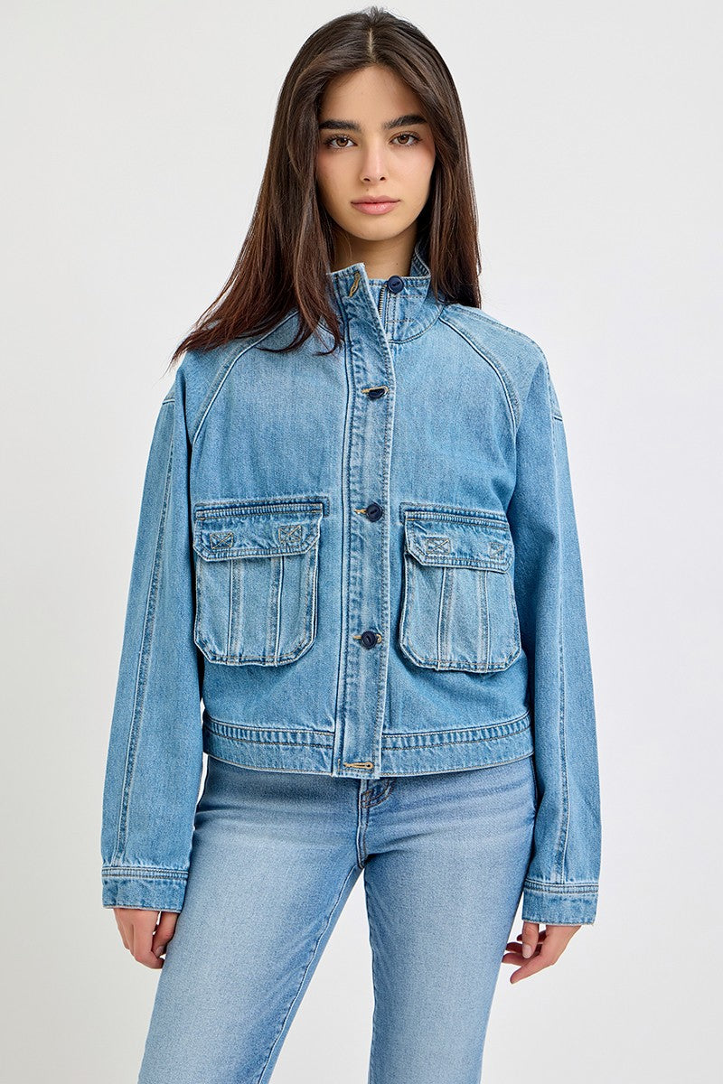 Pocket Detailed Short Jacket