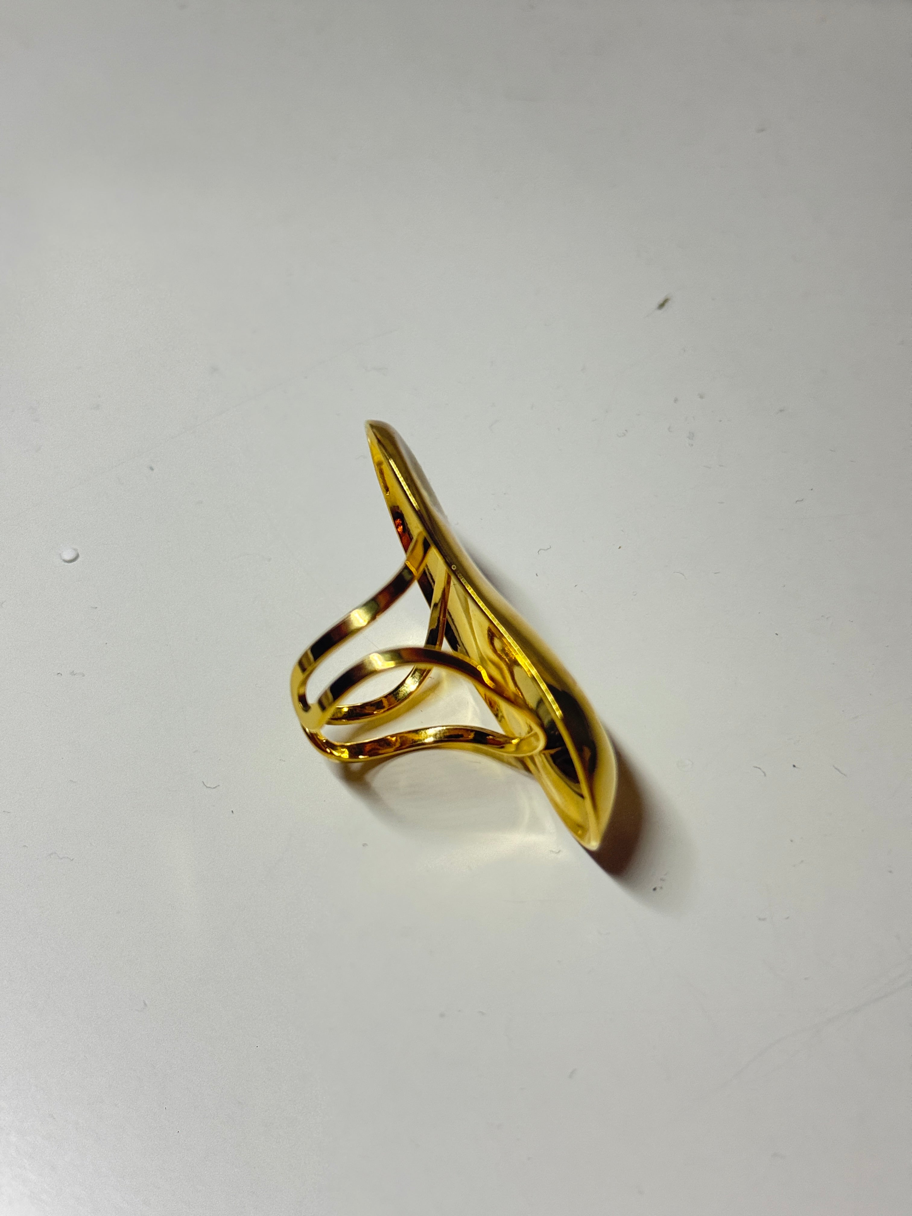 ABSTRACT GOLD RING