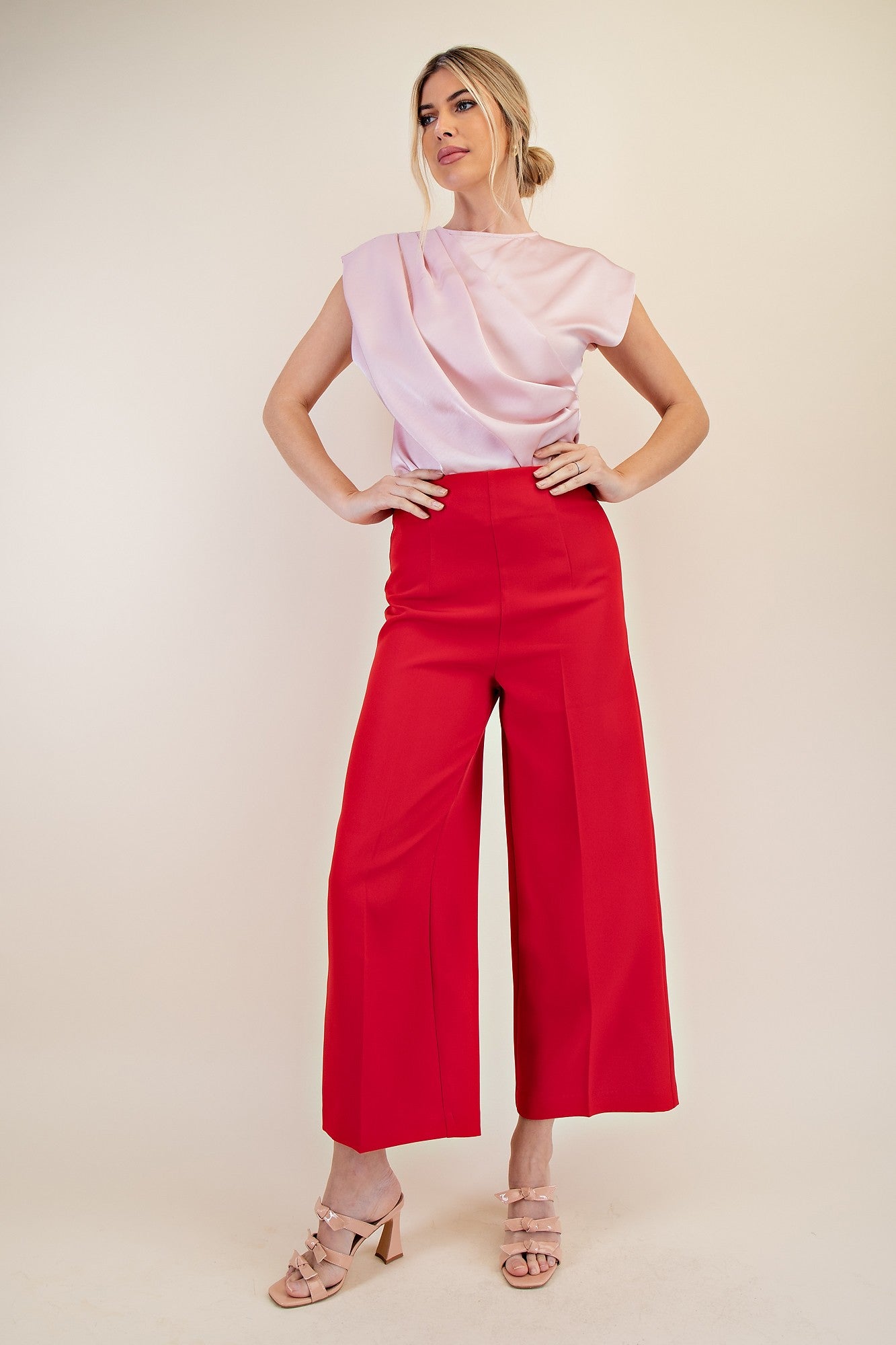 SOLID PALAZZO PANT