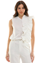 ELEGANT COTTON TOP BLOUSE