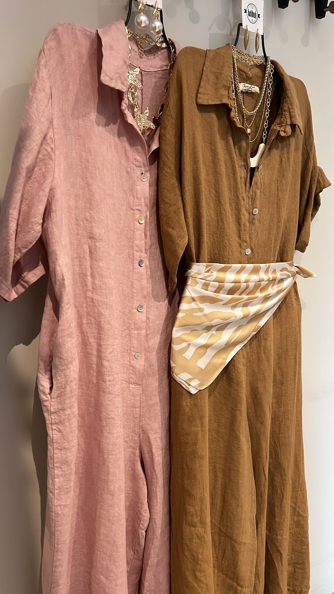 OVERSIZED LINEN JUMPSUIT