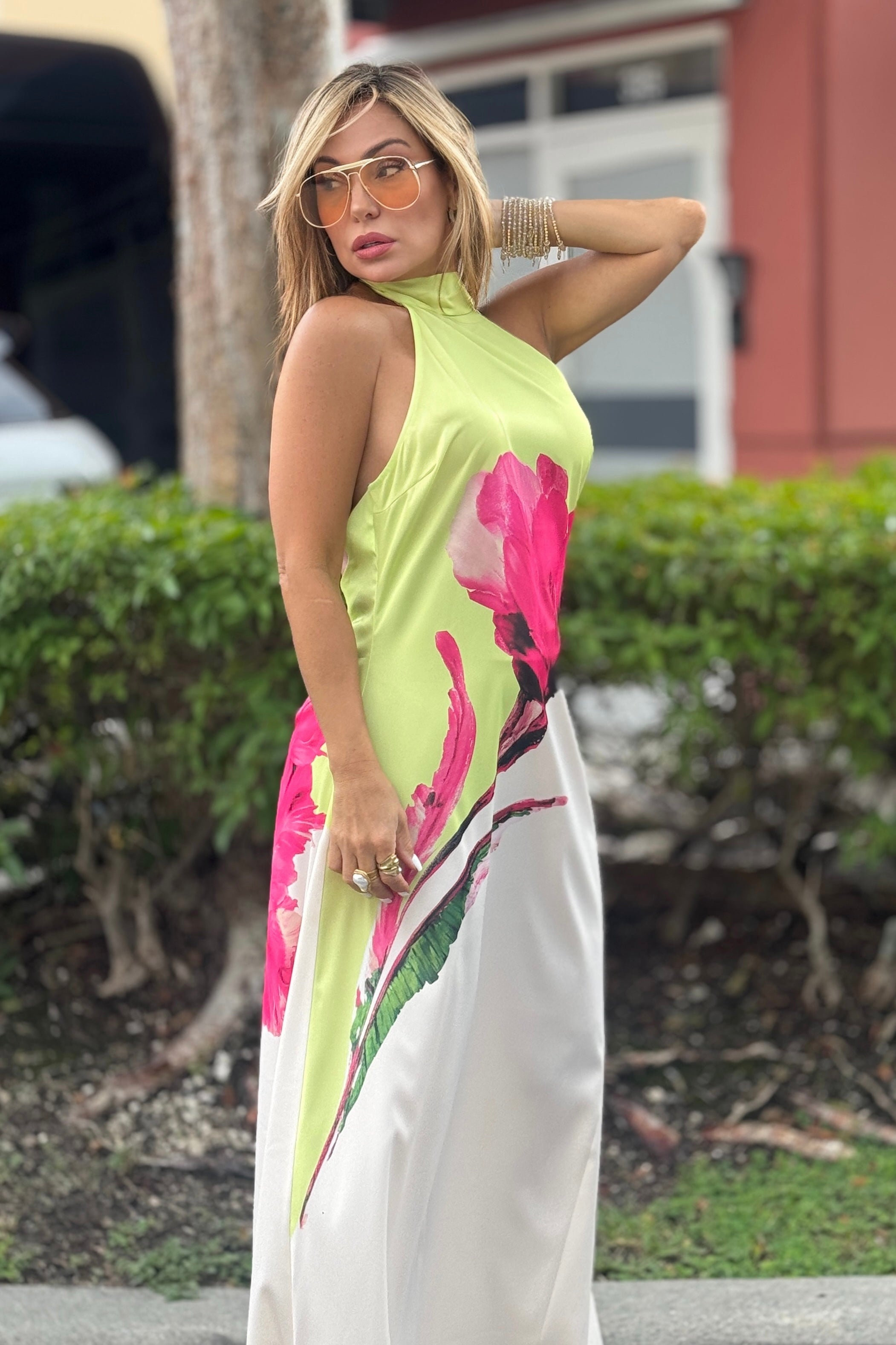 COLORFUL FLOWER DRESS