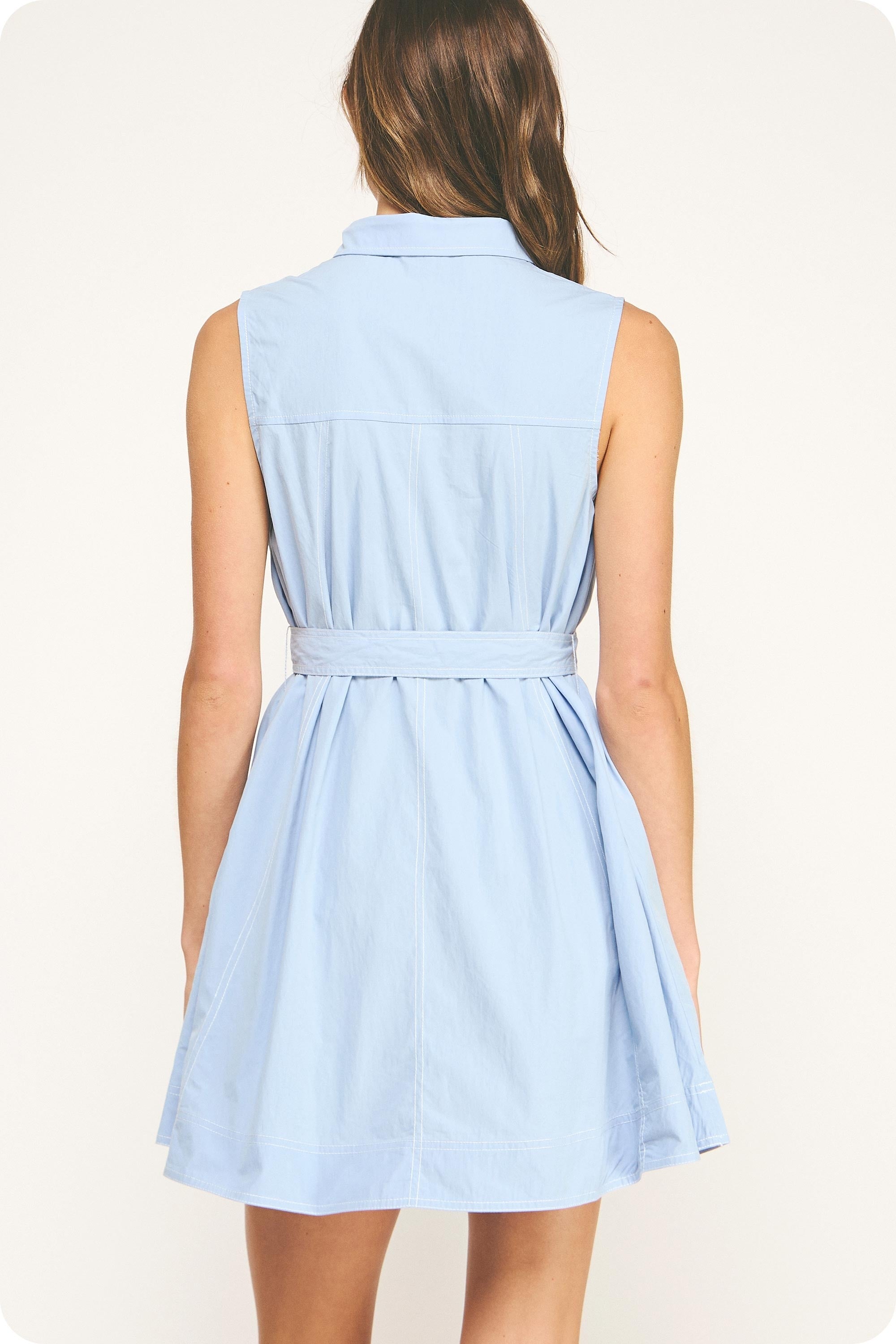 Cute Contrast Stitch Dress