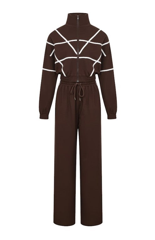 Andrea Knit Tracksuit Two Pieces Set