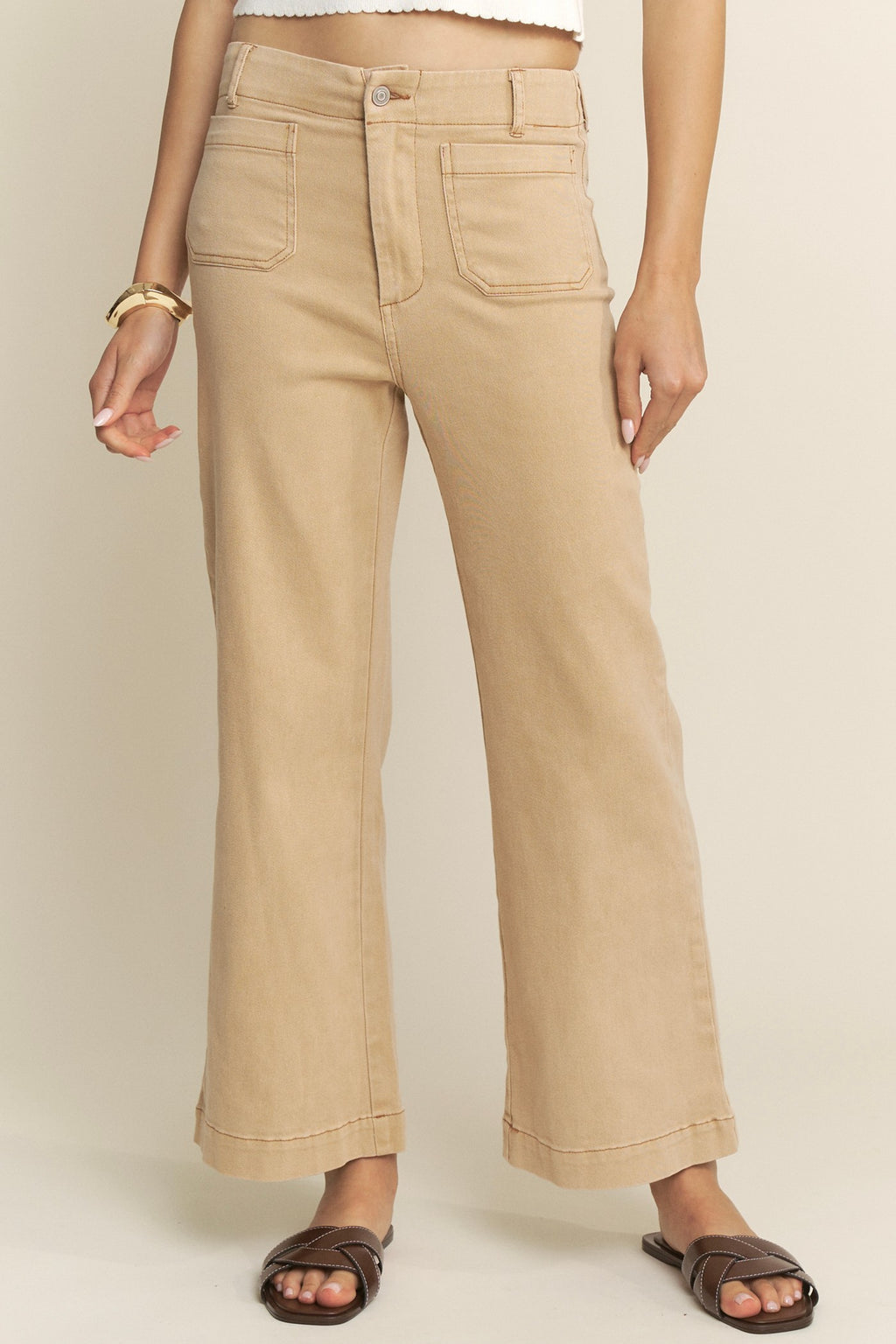 FRONT POCKET DETAILED PANT