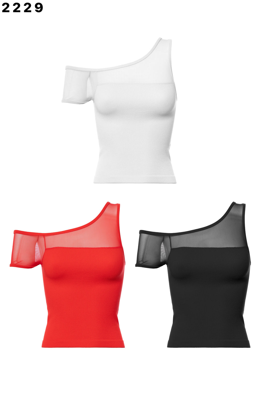 POLLEN ONE SHOULDER BASIC TOP