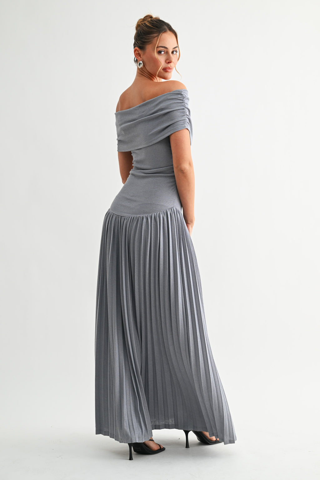 Soleil Pleated Maxi Dress
