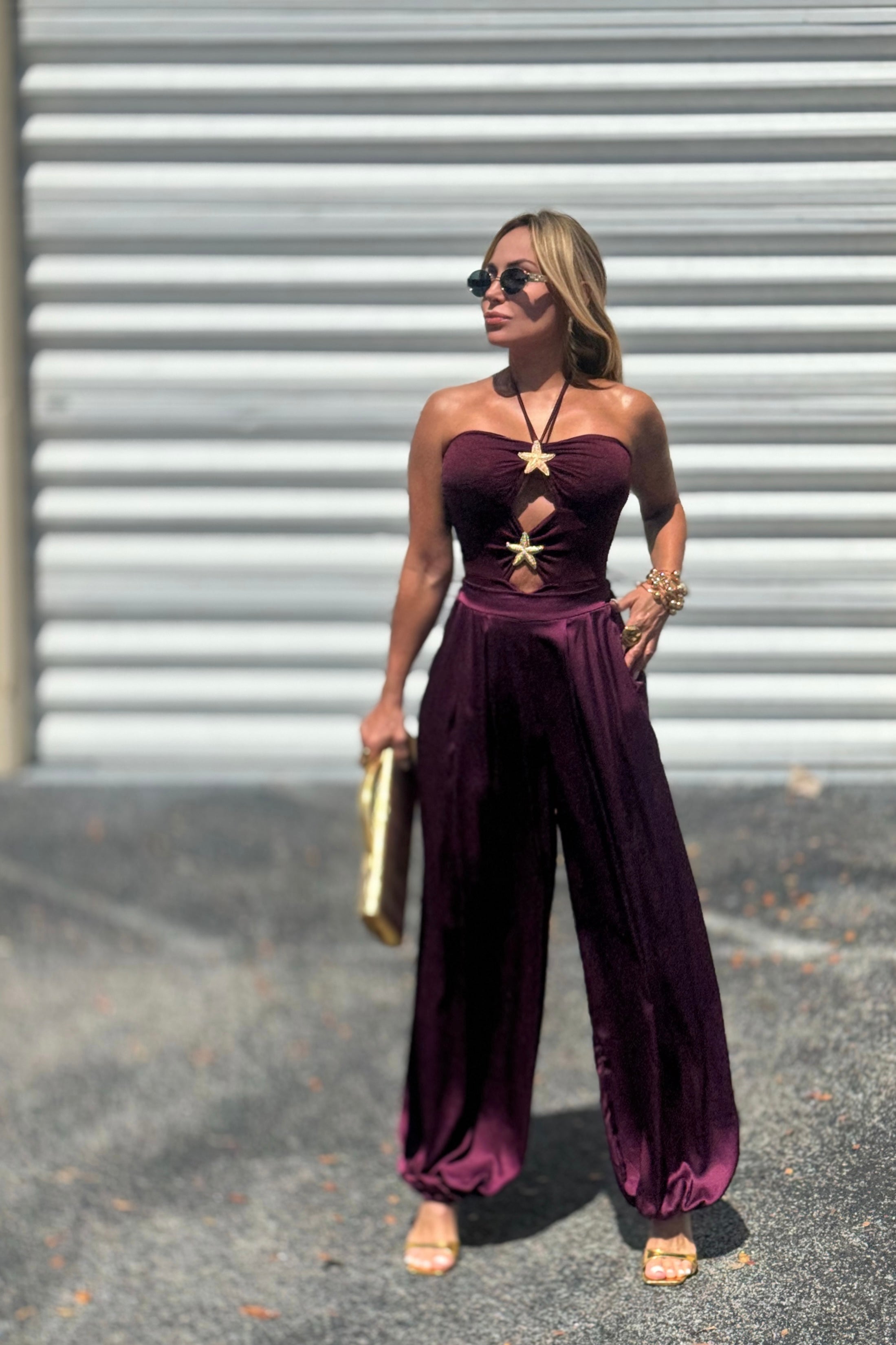CRISTINA SATIN PANT