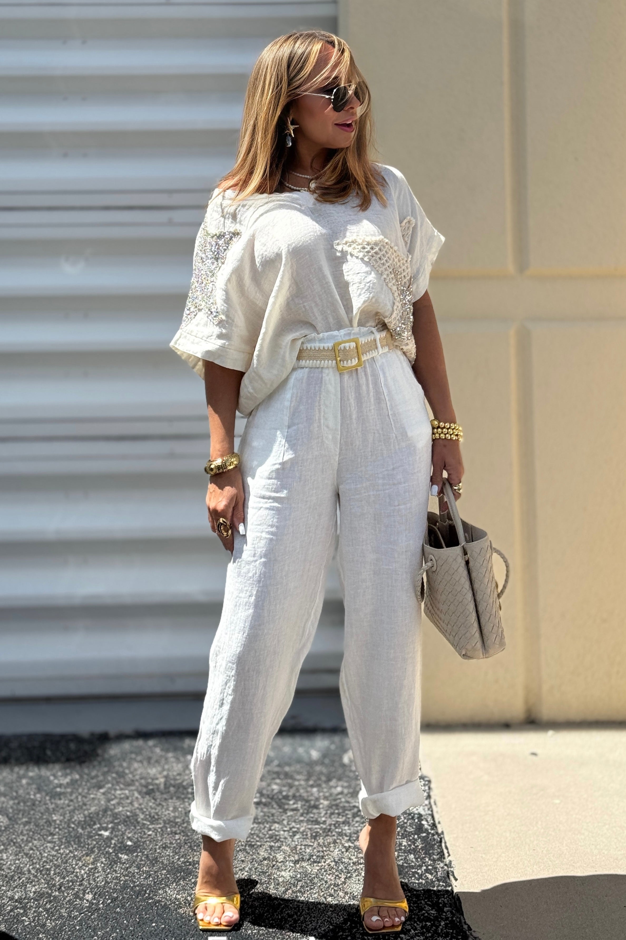 LINEN YUTE PANT
