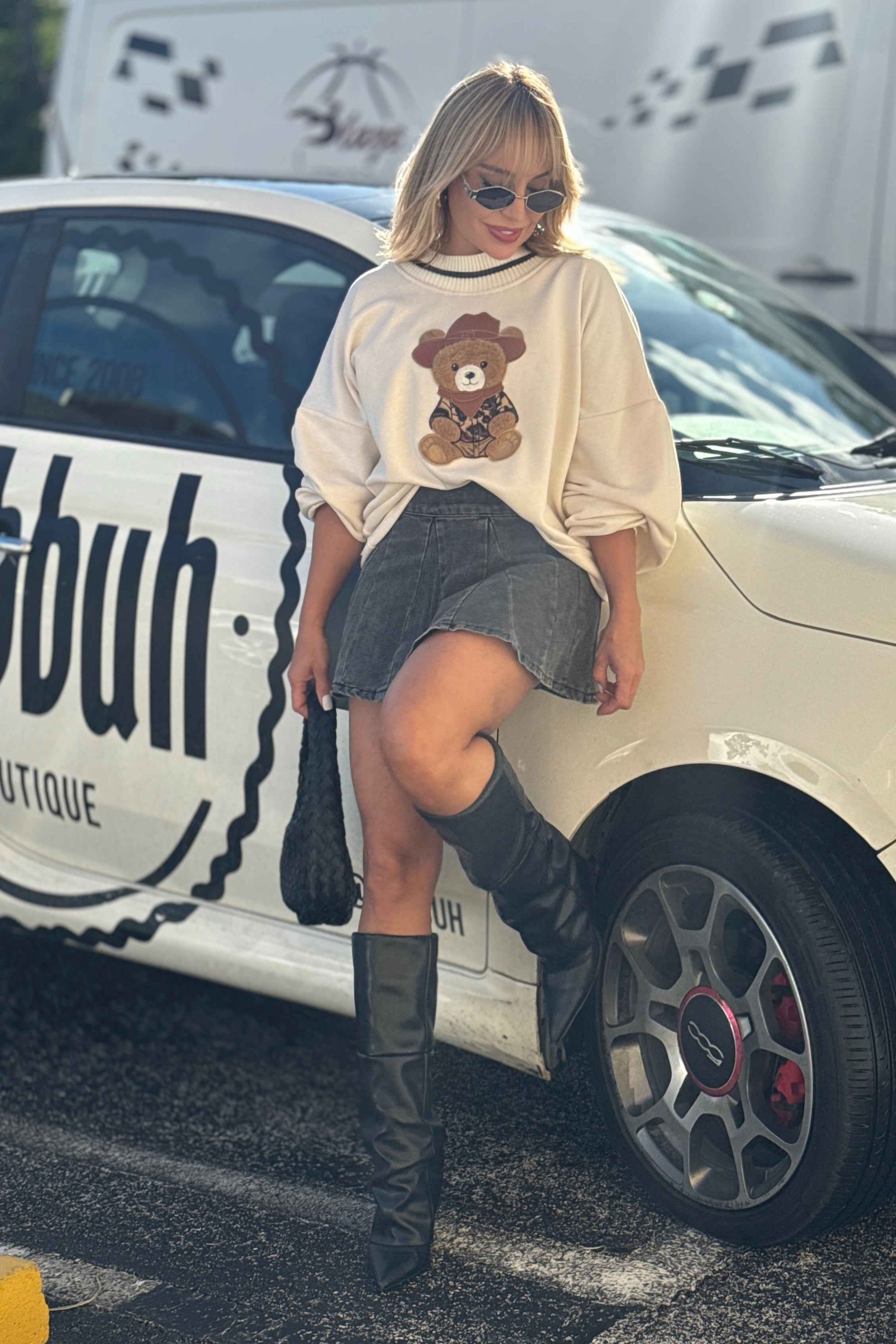 COWBOY TEDDY SWEATER
