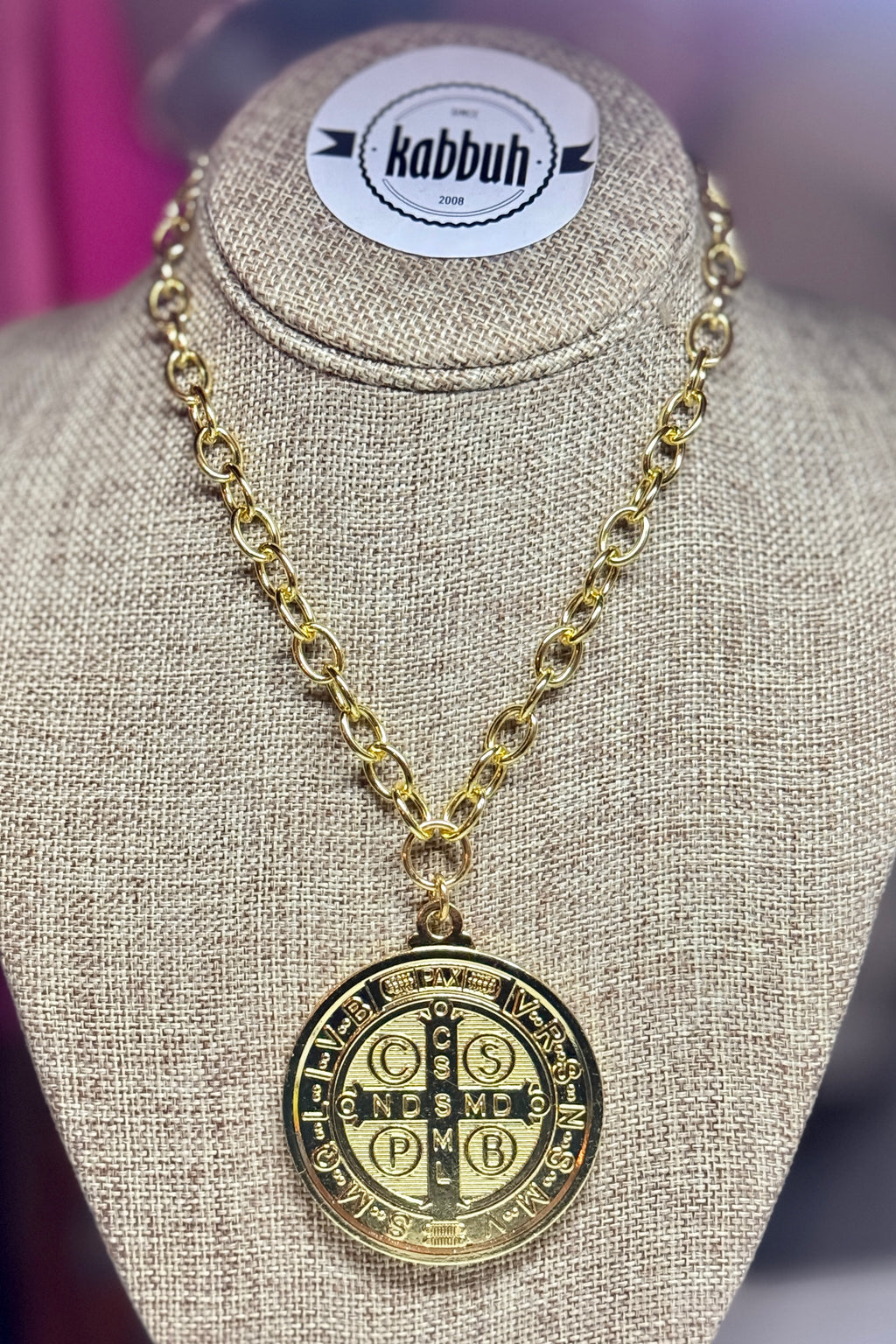 SAN BENITO MEDALLA BIG NECKLACE