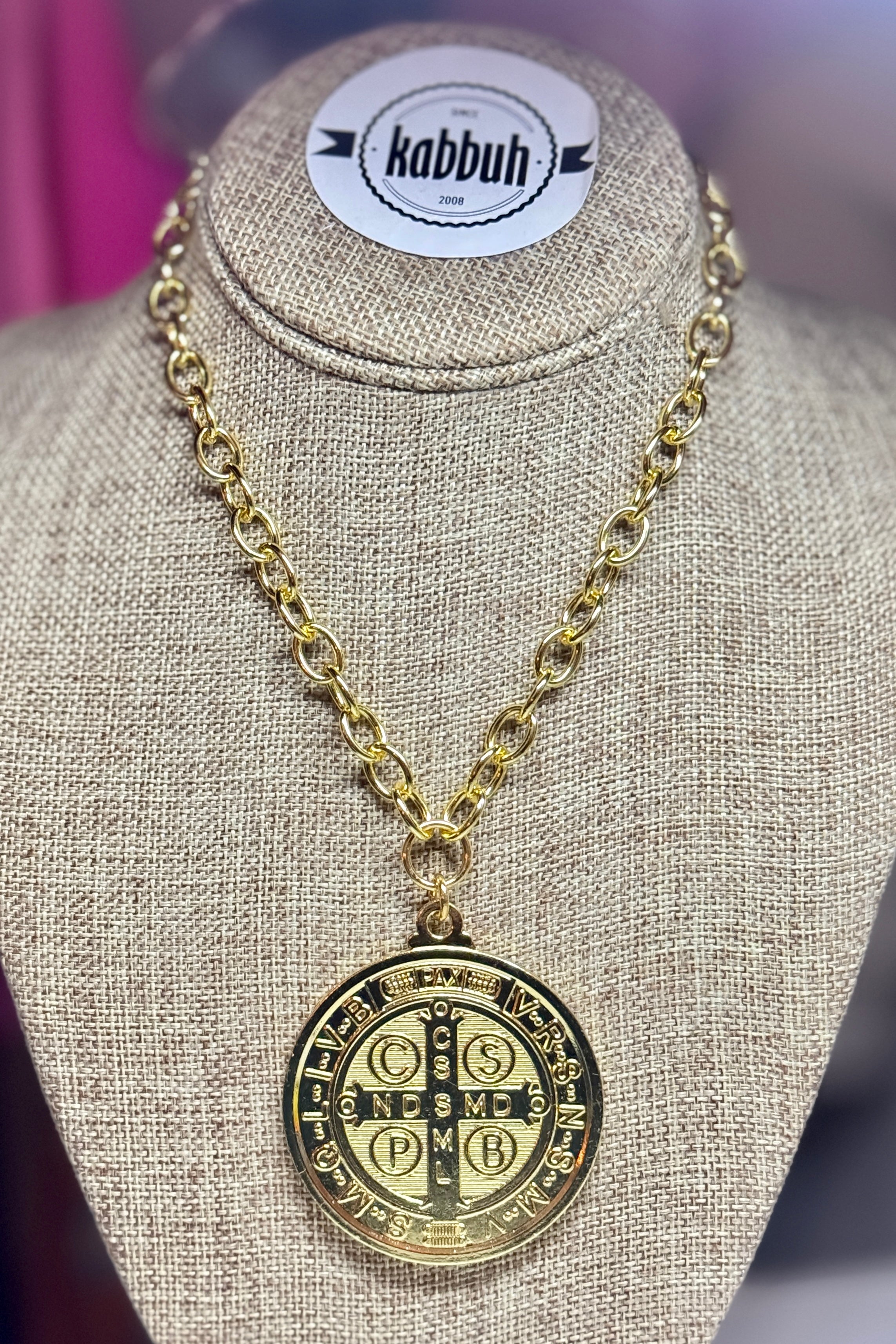 SAN BENITO MEDALLA BIG NECKLACE