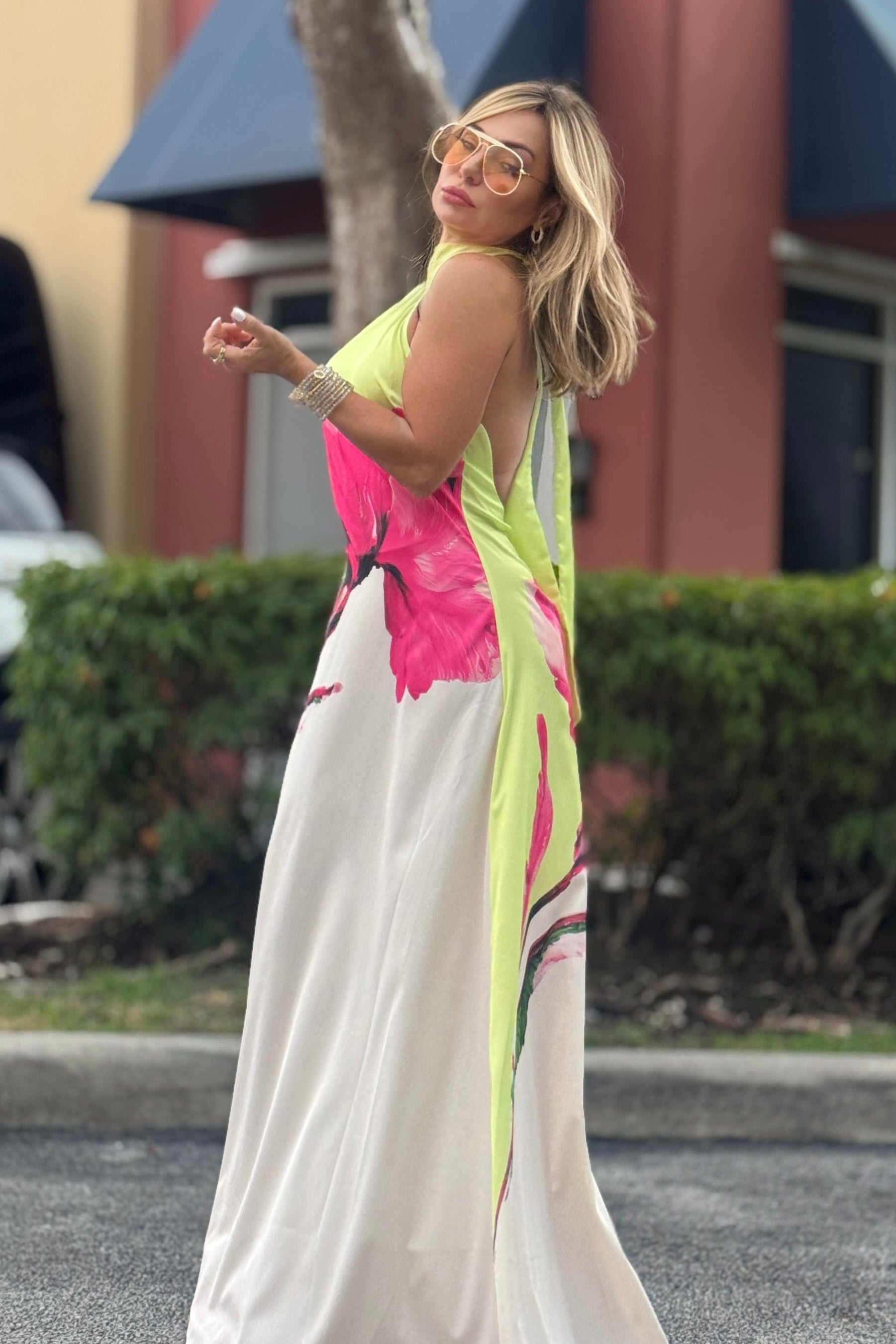 COLORFUL FLOWER DRESS