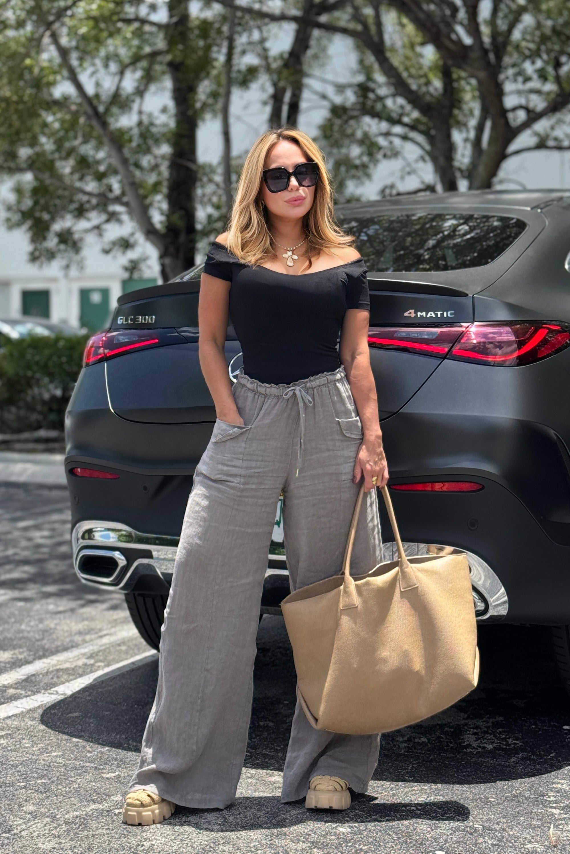 POCKET LINEN PANT