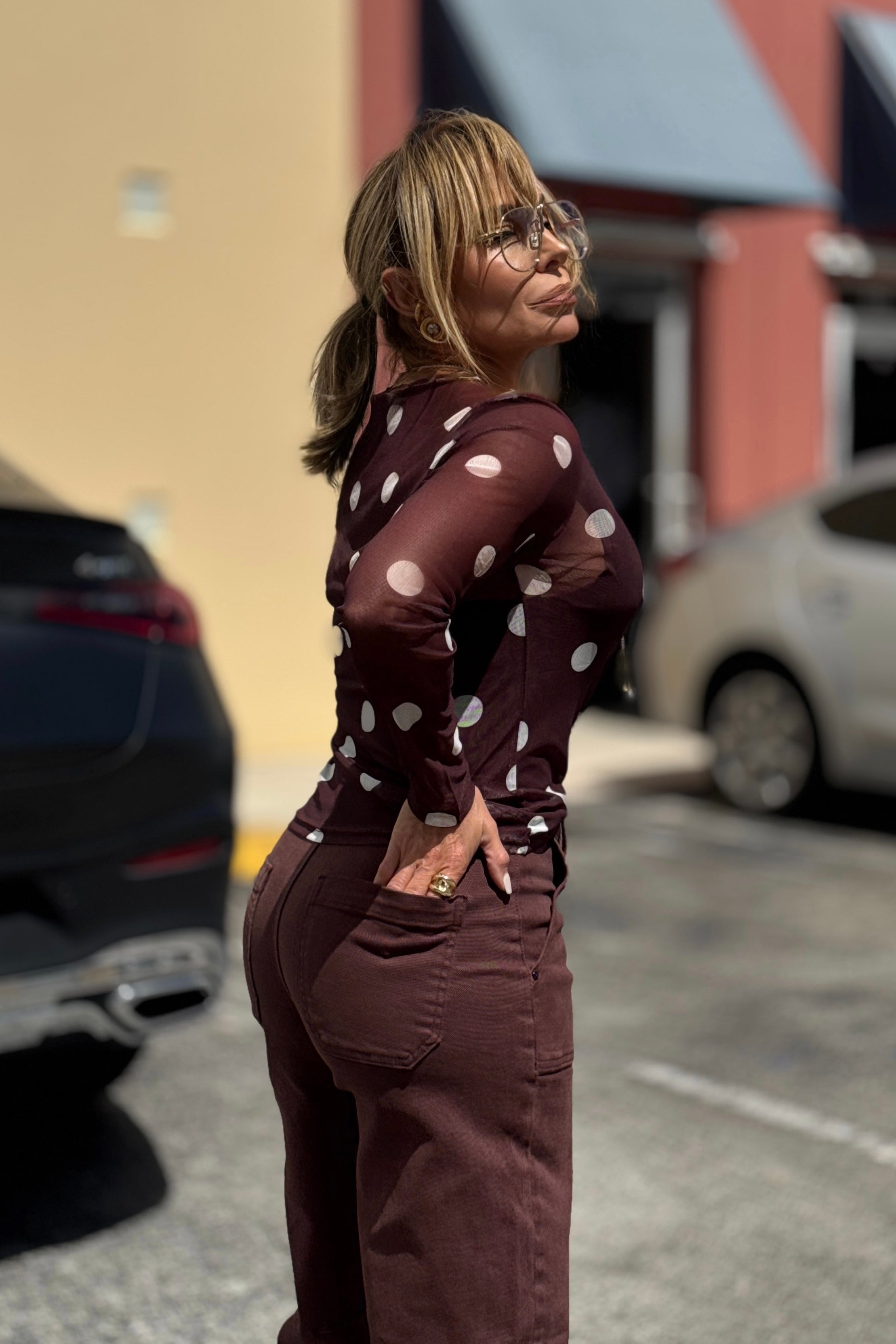 Dots Transparent Blouse