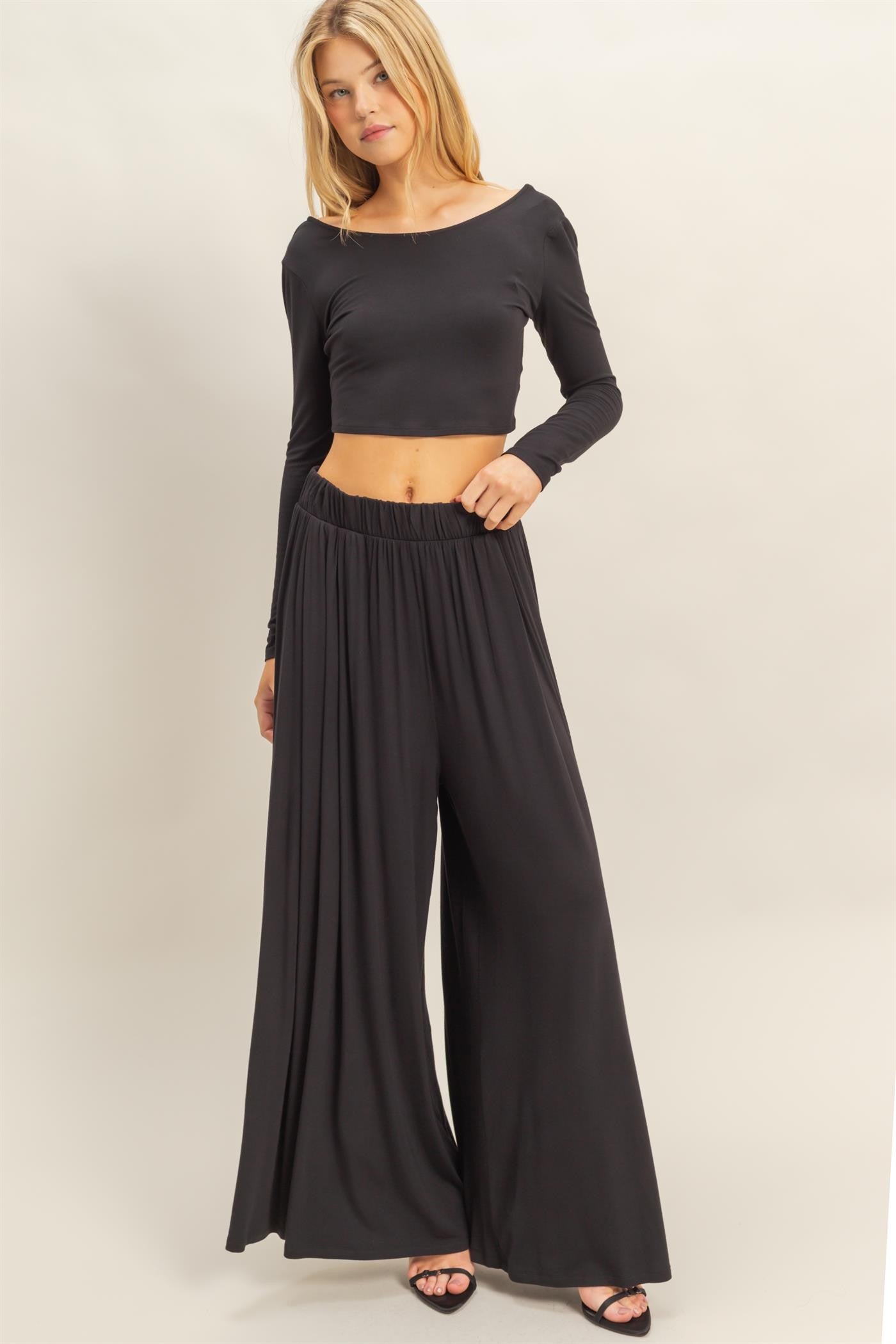Long-sleeve Two Pieces Set