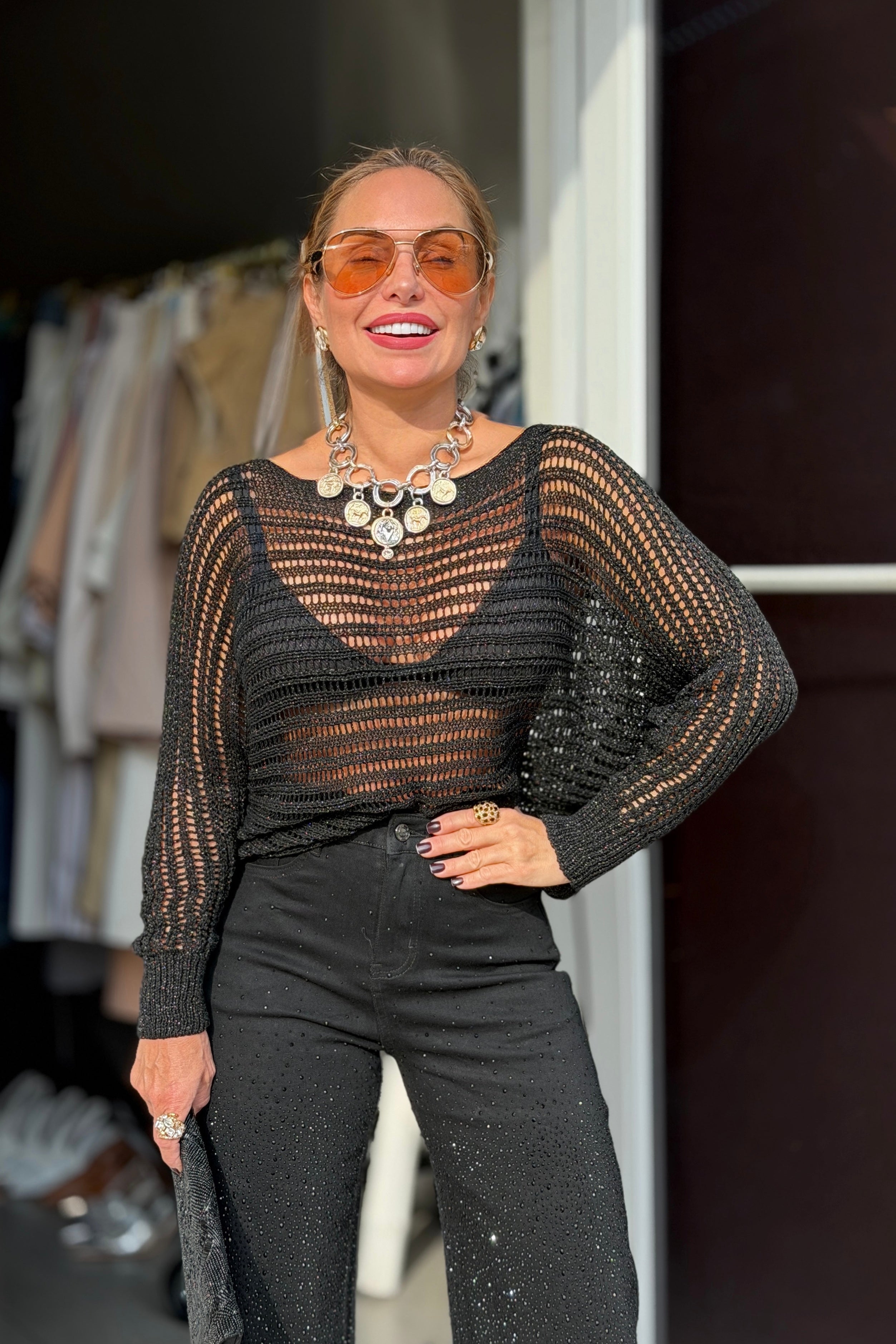 Oriana Black Jean Pant