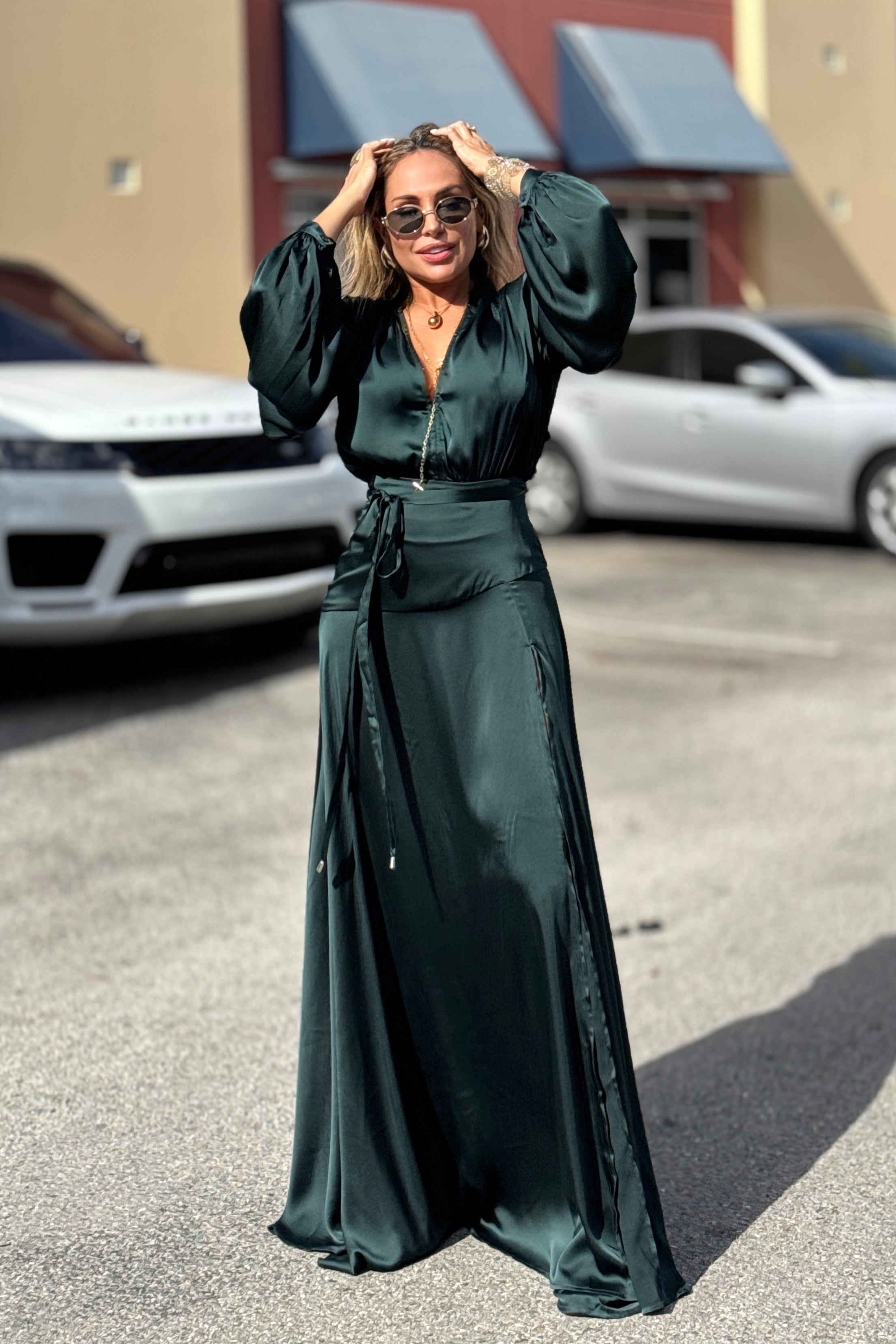 Zamira Satin Ultra Maxi Dress