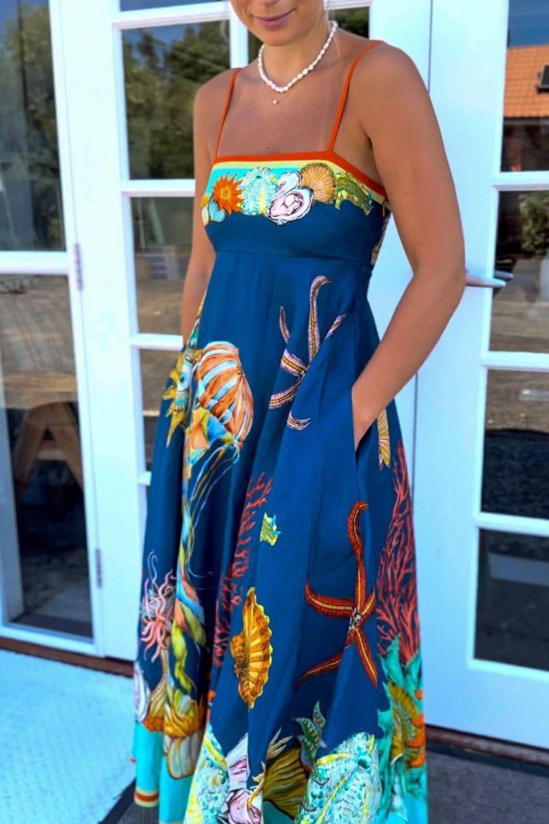 OCEAN MIDI DRESS