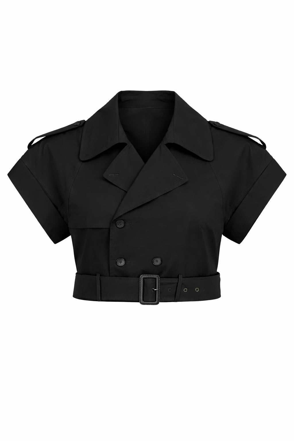 CROPPED TRENCH JACKET