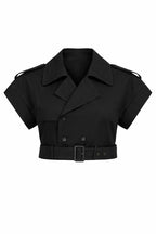 CROPPED TRENCH JACKET