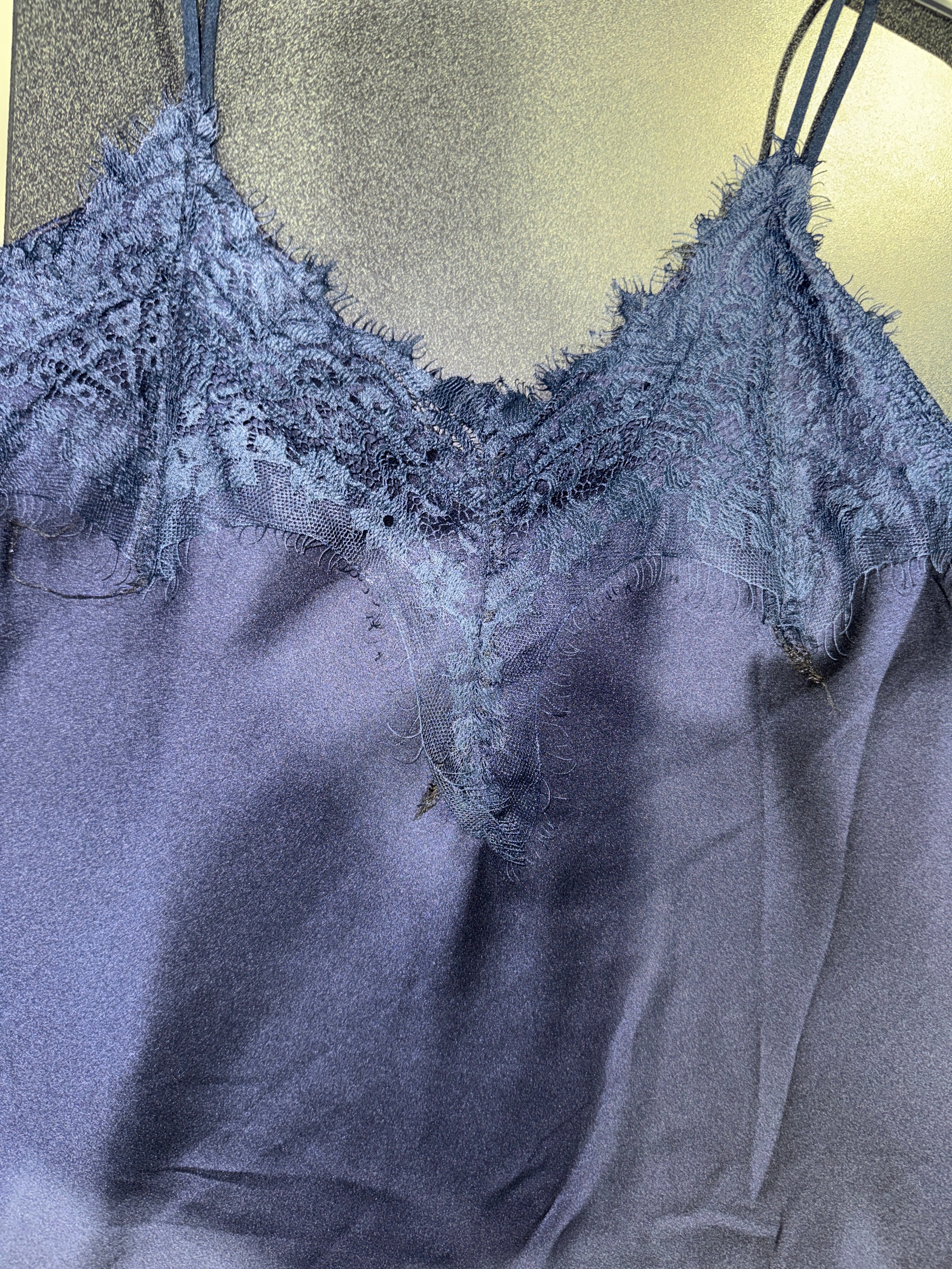MIA ENCAJE SEDA BLOUSE TOP