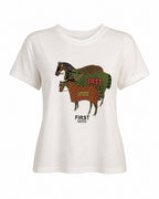 EQUESTRIAN BEADED T-SHIRT