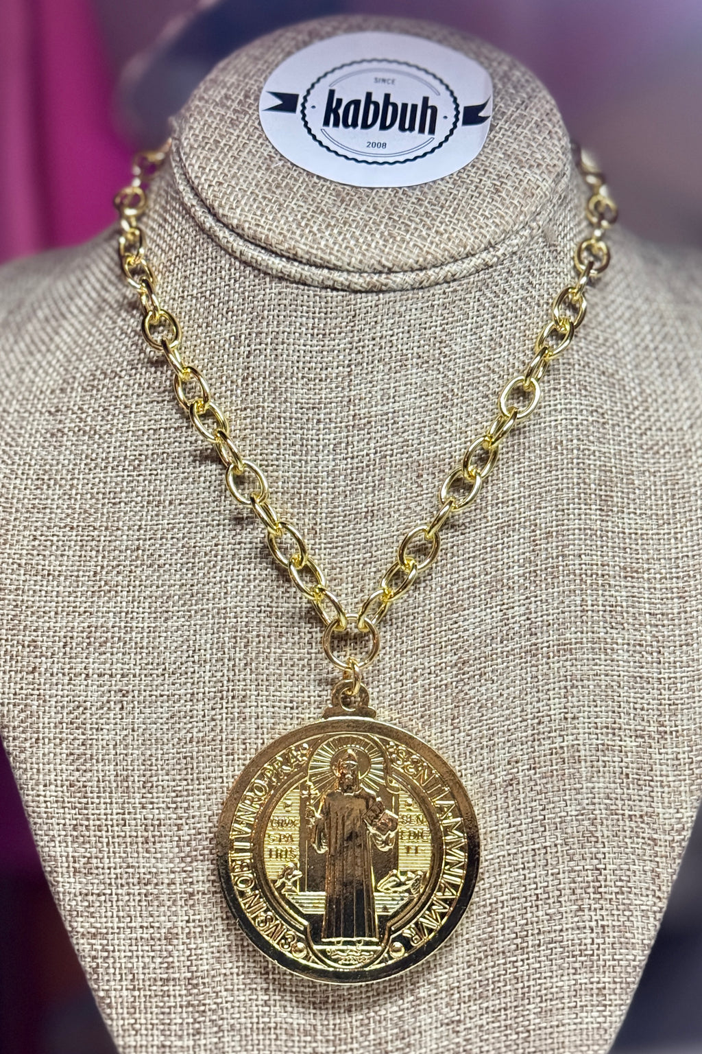 SAN BENITO MEDALLA BIG NECKLACE