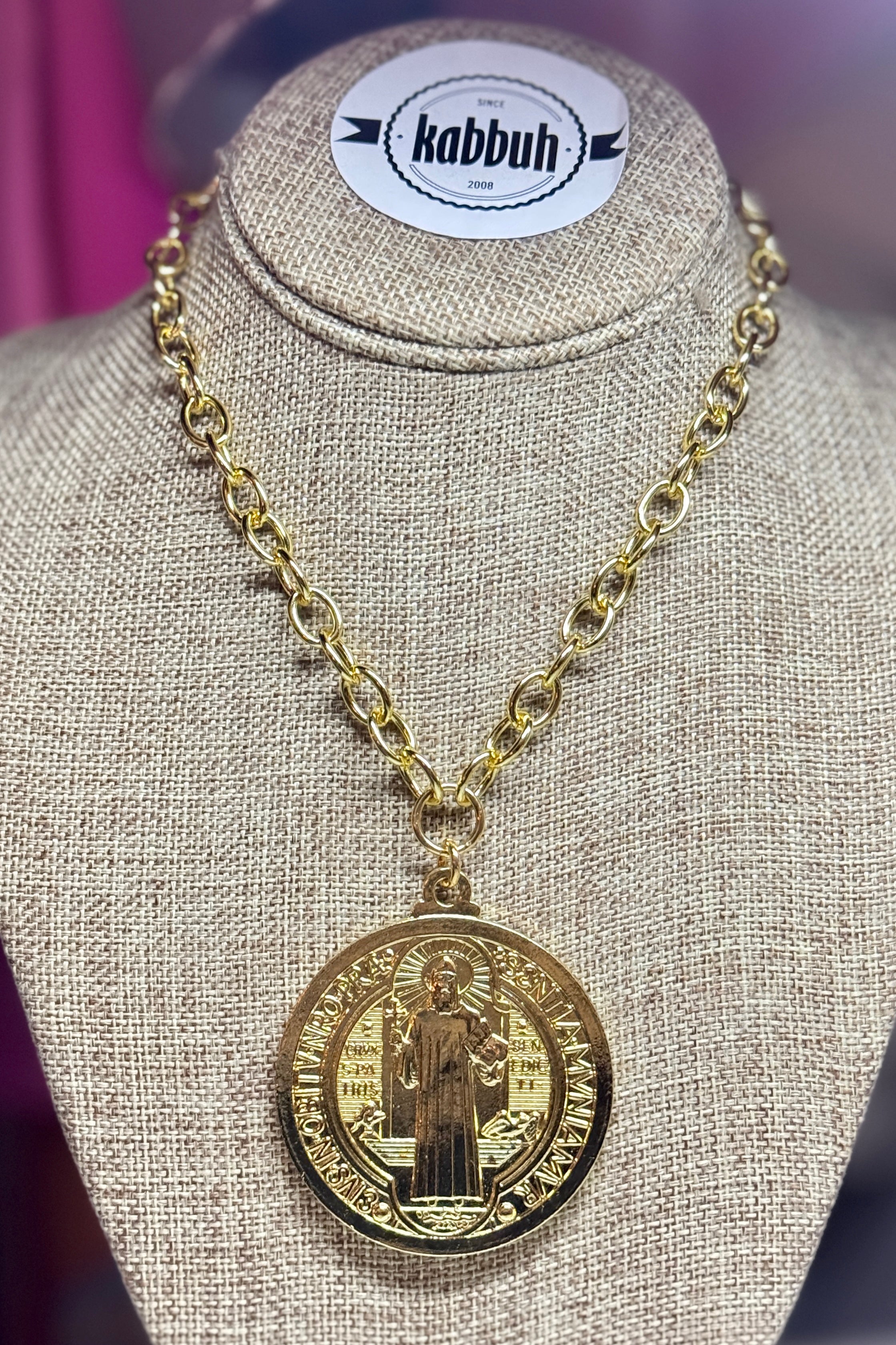 SAN BENITO MEDALLA BIG NECKLACE