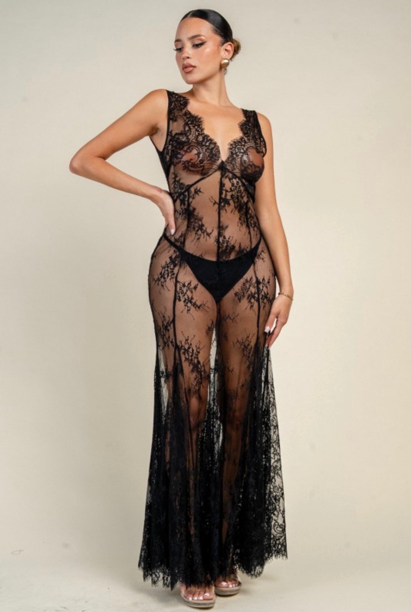 LACE MOONLIGHT MAXI DRESS