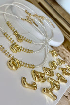 PEARL INITIAL NECKLACE