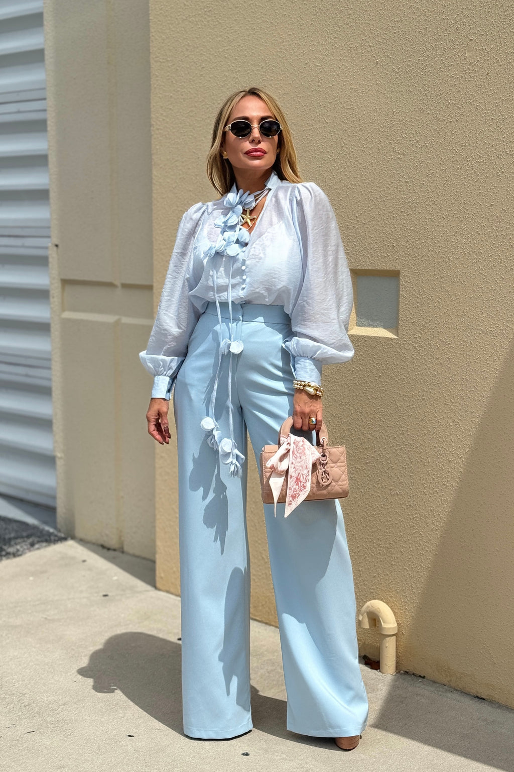 WIDE LEG BASIC SOLID PANT